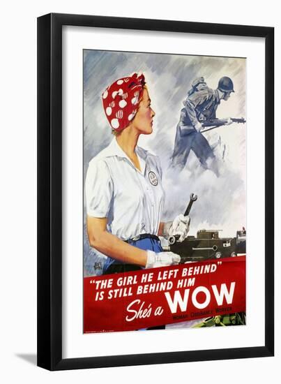 World War Ii Poster-null-Framed Giclee Print