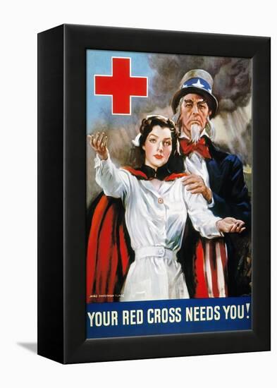 World War Ii: Red Cross-James Montgomery Flagg-Framed Premier Image Canvas