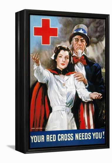 World War Ii: Red Cross-James Montgomery Flagg-Framed Premier Image Canvas