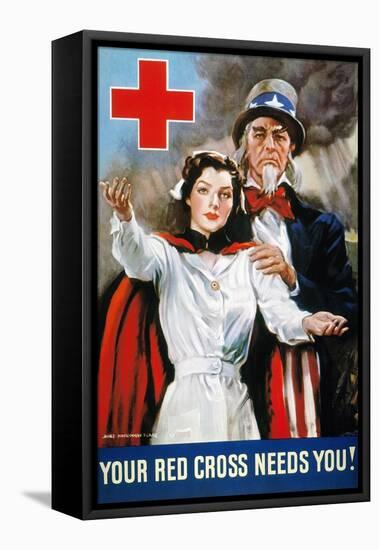 World War Ii: Red Cross-James Montgomery Flagg-Framed Premier Image Canvas