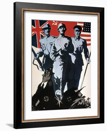 World War Ii: Soviet Poster-null-Framed Giclee Print