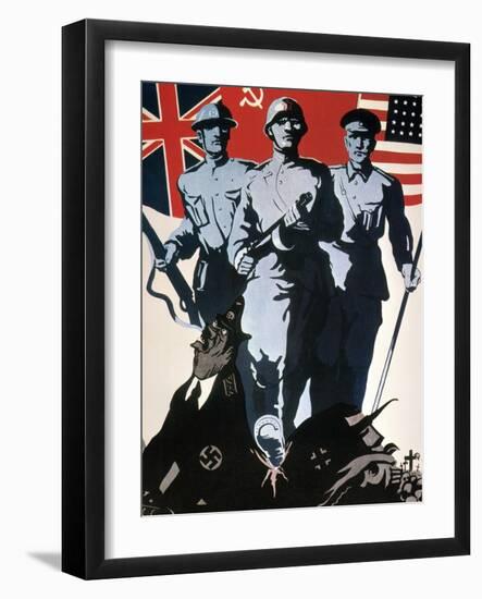 World War Ii: Soviet Poster-null-Framed Giclee Print