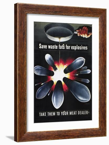 World War Ii: U.S. Poster-Henry Koerner-Framed Giclee Print