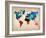 World Watercolor Map 1-NaxArt-Framed Art Print