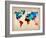 World Watercolor Map 1-NaxArt-Framed Art Print