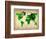 World Watercolor Map 6-NaxArt-Framed Art Print