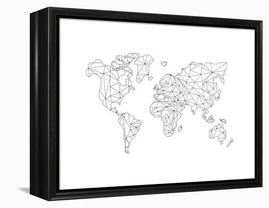 World Wire Map 5-NaxArt-Framed Stretched Canvas