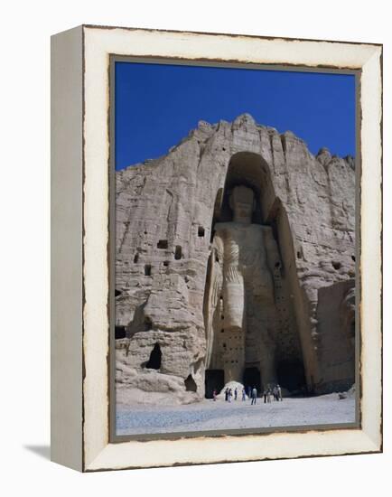 Worlds Largest Standing Buddha, Bamiyan, Afghanistan-Steve Vidler-Framed Premier Image Canvas