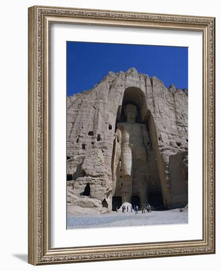 Worlds Largest Standing Buddha, Bamiyan, Afghanistan-Steve Vidler-Framed Photographic Print