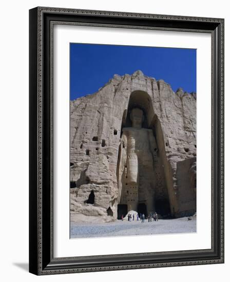 Worlds Largest Standing Buddha, Bamiyan, Afghanistan-Steve Vidler-Framed Photographic Print