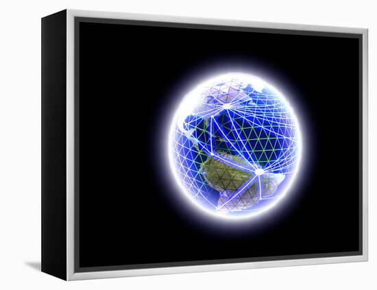 Worldwide Communication-Christian Darkin-Framed Premier Image Canvas