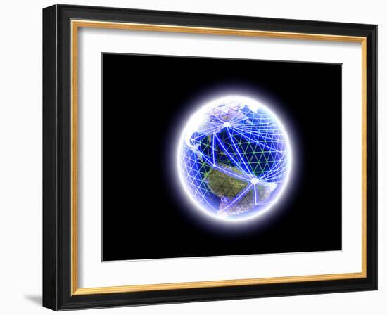 Worldwide Communication-Christian Darkin-Framed Photographic Print