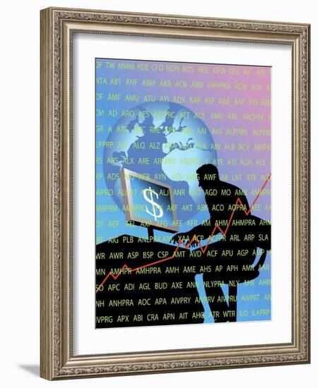 Worldwide Trading-Linda Braucht-Framed Giclee Print