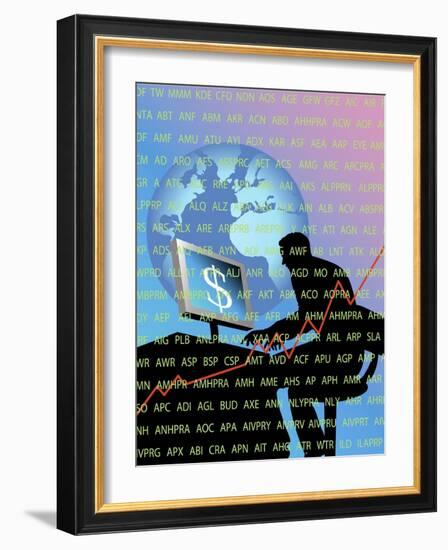 Worldwide Trading-Linda Braucht-Framed Giclee Print