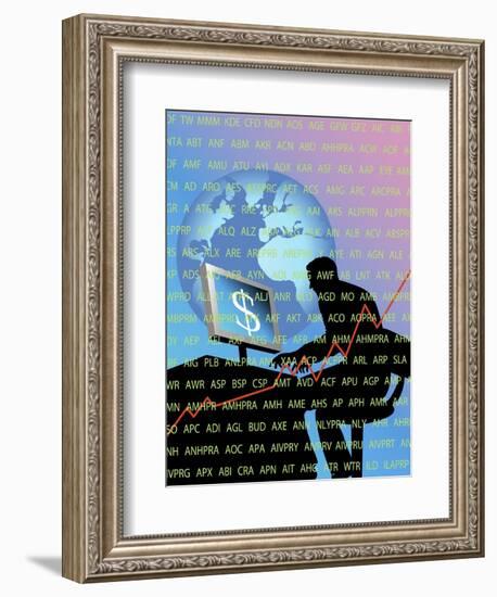 Worldwide Trading-Linda Braucht-Framed Giclee Print