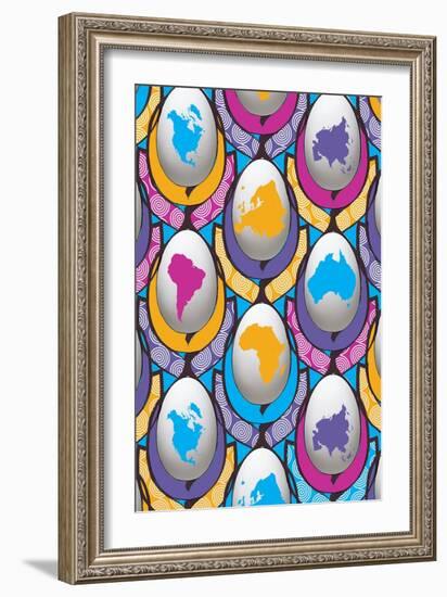 Worldwideegg, 2015-Francois Domain-Framed Giclee Print