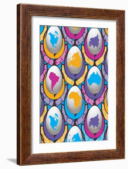 Worldwideegg, 2015-Francois Domain-Framed Giclee Print