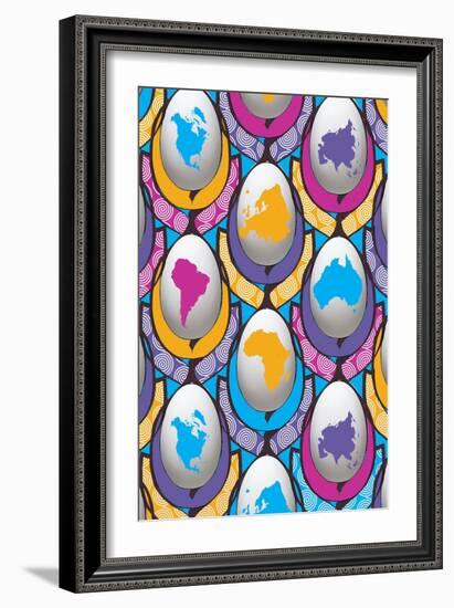 Worldwideegg, 2015-Francois Domain-Framed Giclee Print