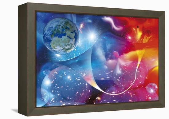 Wormhole, Conceptual Artwork-Detlev Van Ravenswaay-Framed Premier Image Canvas