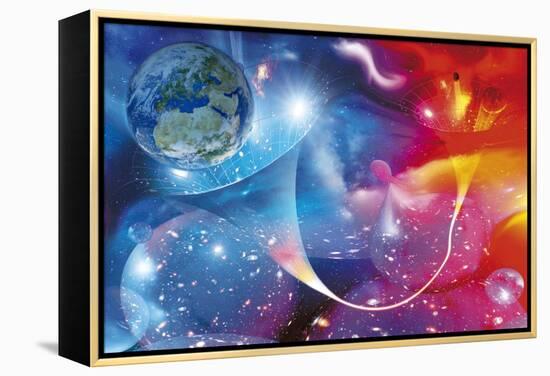 Wormhole, Conceptual Artwork-Detlev Van Ravenswaay-Framed Premier Image Canvas