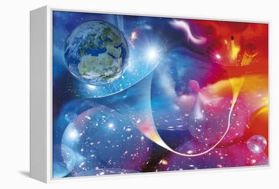 Wormhole, Conceptual Artwork-Detlev Van Ravenswaay-Framed Premier Image Canvas