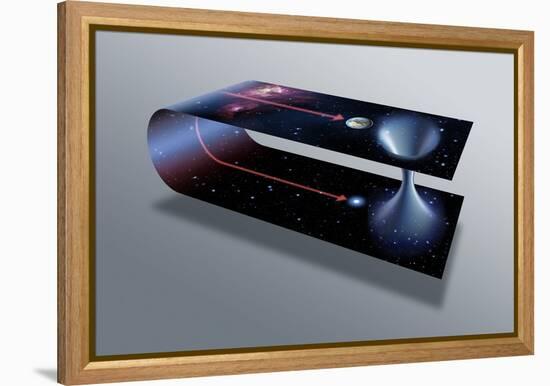 Wormhole, Conceptual Artwork-Detlev Van Ravenswaay-Framed Premier Image Canvas