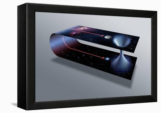 Wormhole, Conceptual Artwork-Detlev Van Ravenswaay-Framed Premier Image Canvas