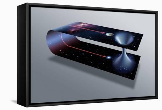 Wormhole, Conceptual Artwork-Detlev Van Ravenswaay-Framed Premier Image Canvas