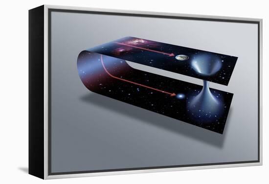 Wormhole, Conceptual Artwork-Detlev Van Ravenswaay-Framed Premier Image Canvas