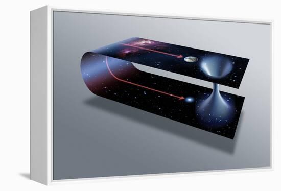 Wormhole, Conceptual Artwork-Detlev Van Ravenswaay-Framed Premier Image Canvas