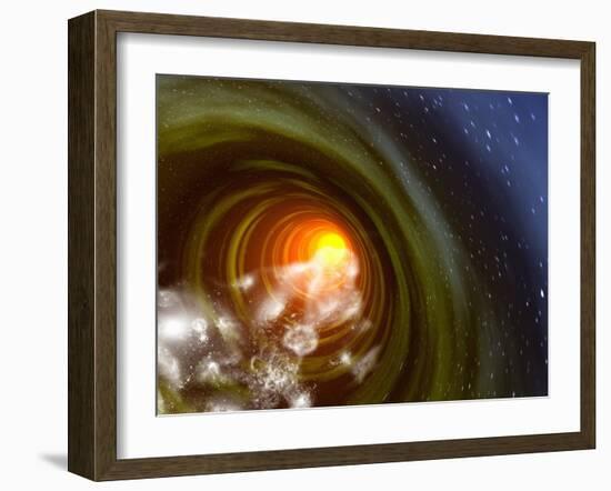 Wormhole Event, Computer Artwork-Mehau Kulyk-Framed Photographic Print