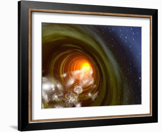 Wormhole Event, Computer Artwork-Mehau Kulyk-Framed Photographic Print