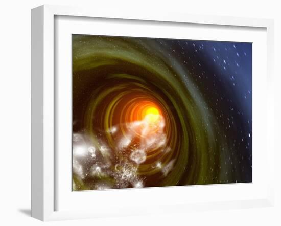 Wormhole Event, Computer Artwork-Mehau Kulyk-Framed Photographic Print