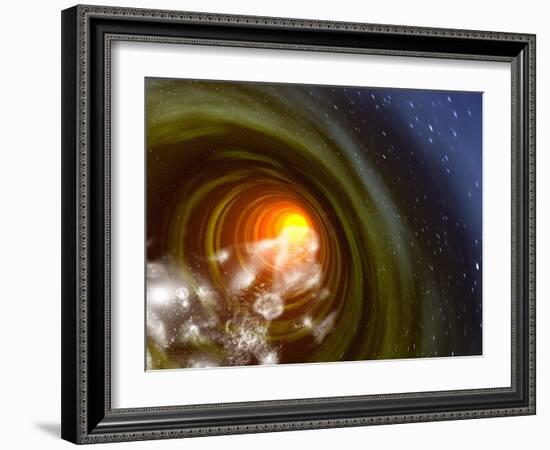 Wormhole Event, Computer Artwork-Mehau Kulyk-Framed Photographic Print