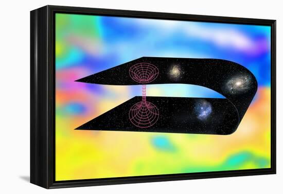 Wormhole Through Hyperspace, Artwork-Victor De Schwanberg-Framed Premier Image Canvas