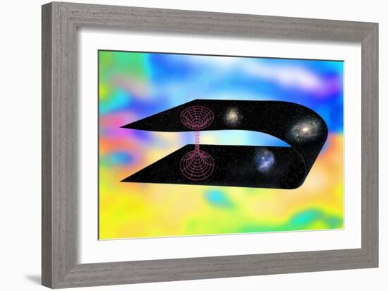 Wormhole Through Hyperspace, Artwork-Victor De Schwanberg-Framed Photographic Print