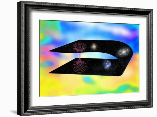 Wormhole Through Hyperspace, Artwork-Victor De Schwanberg-Framed Photographic Print