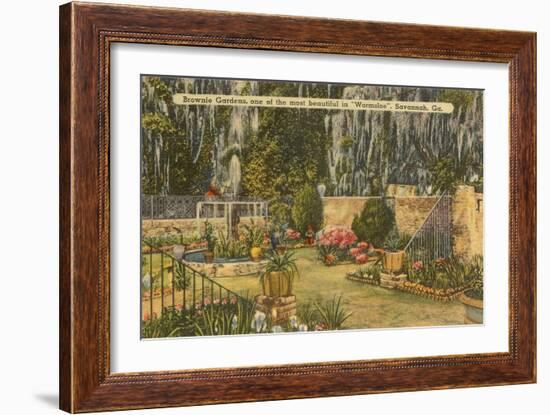 Wormsloe Gardens, Savannah, Georgia-null-Framed Art Print