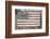 Worn Wooden American Flag, Fire Island, New York-Julien McRoberts-Framed Photographic Print