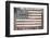 Worn Wooden American Flag, Fire Island, New York-Julien McRoberts-Framed Photographic Print