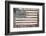 Worn Wooden American Flag, Fire Island, New York-Julien McRoberts-Framed Photographic Print