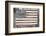 Worn Wooden American Flag, Fire Island, New York-Julien McRoberts-Framed Photographic Print