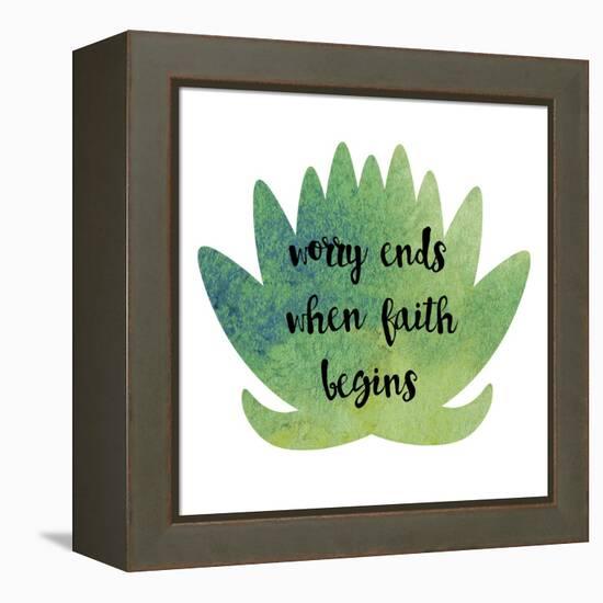 Worry Ends-Erin Clark-Framed Premier Image Canvas