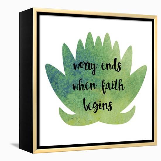 Worry Ends-Erin Clark-Framed Premier Image Canvas