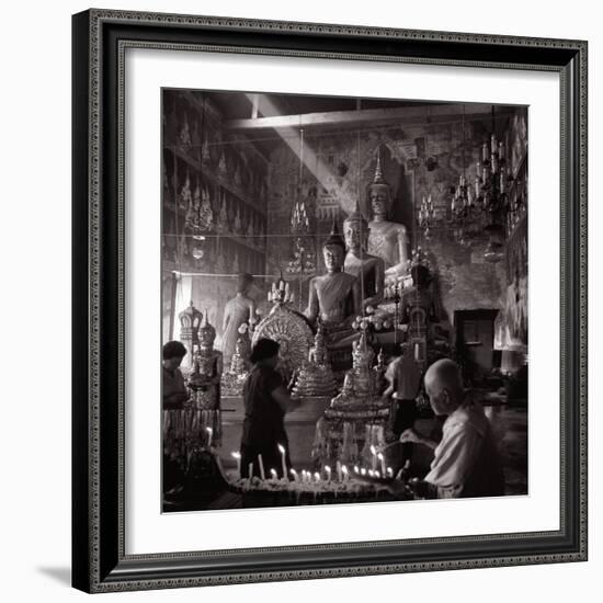 Worshippers in the Temple--Framed Photographic Print