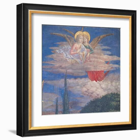 Worshipping Angels-Benozzo Gozzoli-Framed Art Print