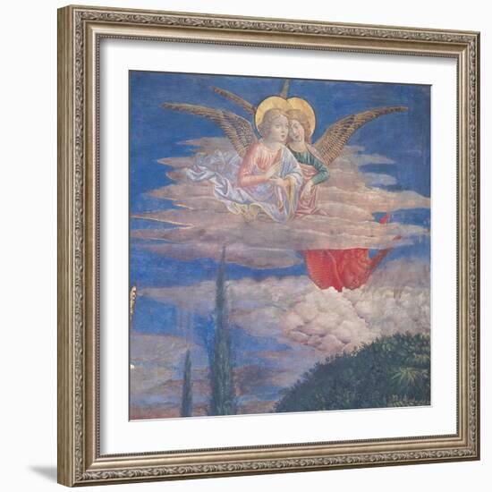 Worshipping Angels-Benozzo Gozzoli-Framed Art Print