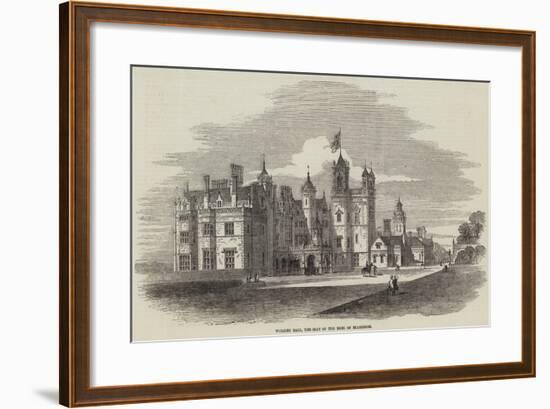 Worsley Hall, the Seat of the Earl of Ellesmere-Samuel Read-Framed Giclee Print