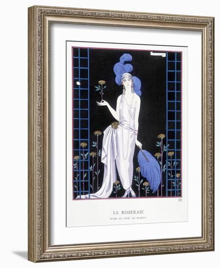 Worth Evening Dress, “ the Good Tone Gazette ”, 1922-Georges Barbier-Framed Giclee Print