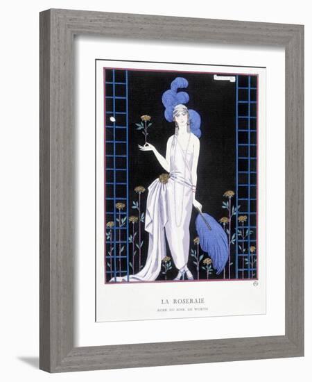 Worth Evening Dress, “ the Good Tone Gazette ”, 1922-Georges Barbier-Framed Giclee Print